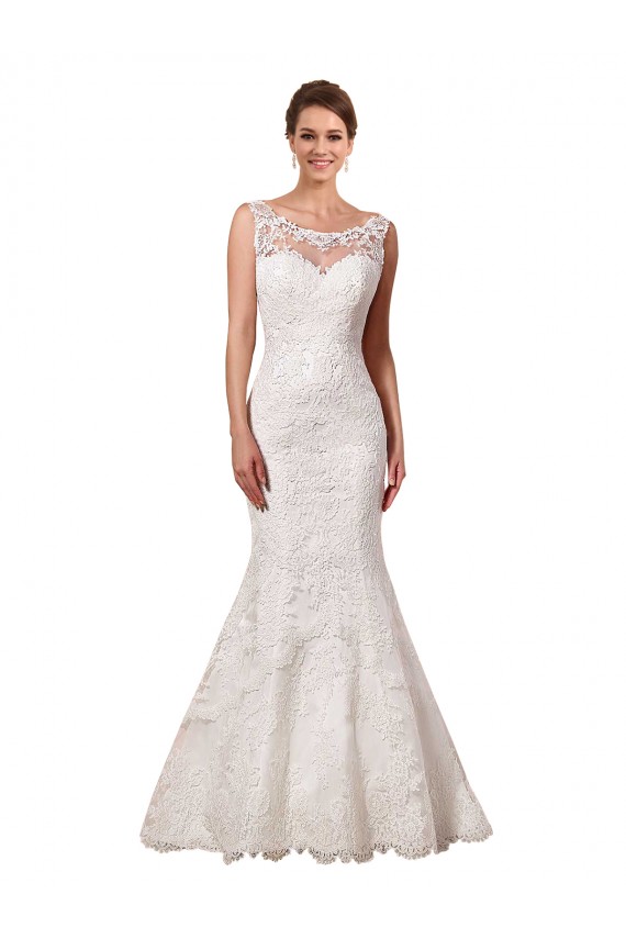 Lace Chapel Train Long Sweetheart Mermaid Sexy Wedding Dress Armadale