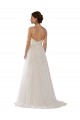 Tulle Sweep Train Illusion Neck A-Line Wedding Dress Armadale