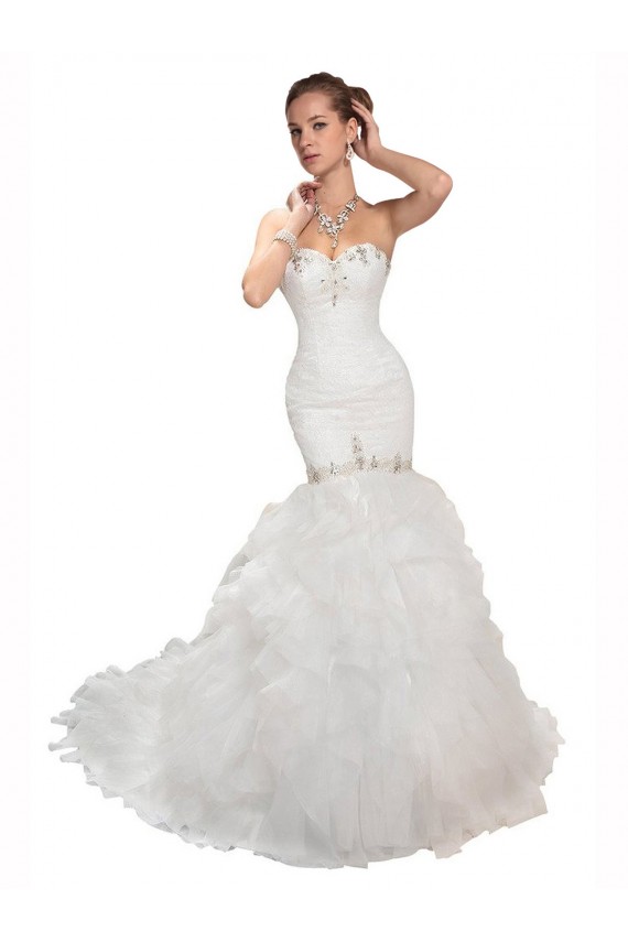 Tulle Chapel Train Sweetheart Mermaid Wedding Dress Armadale