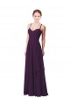 Soft Chiffon Long Sweetheart Grape Sheath Bridesmaid Dress Armadale