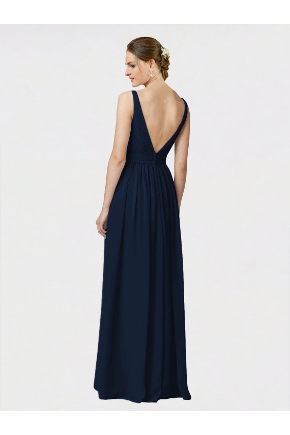 Chiffon Long V-Neck A-Line Bridesmaid Dresses / Formal Dresses Armadale