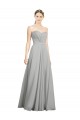 Soft Chiffon Open Back Long Sweetheart A-Line Bridesmaid Dresses Armadale