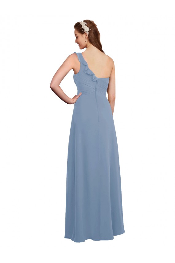 Chiffon Long One Shoulder A-Line Formal Dress / Bridesmaid Dress Armadale