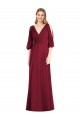 Soft Chiffon V-Back Long V-Neck Trumpet Formal Dress / Bridesmaid Dress Armadale