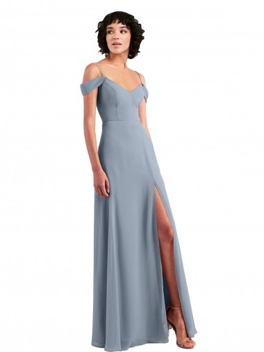 Chiffon Long Off the Shoulder A-Line Formal Dress / Bridesmaid Dress Armadale