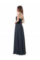 Soft Chiffon Criss Cross Open Back Long V-Neck A-Line Bridesmaid Dress Armadale