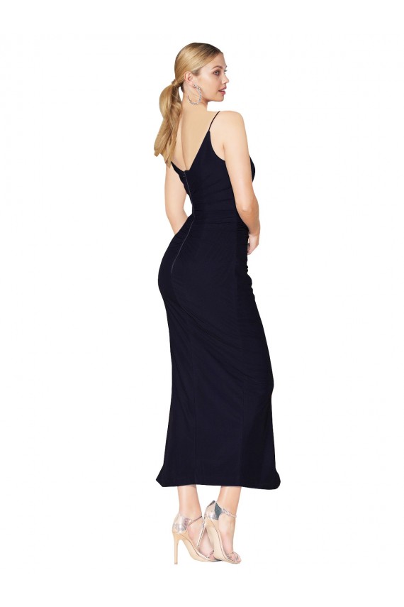 Soft Chiffon V-Back Knee Length V-Neck Mermaid Formal Evening Gown / Prom Dress / Bridesmaid Dress Armadale