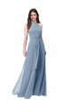 Chiffon Long Halter Neck A-Line Bridesmaid Formal Dress Armadale