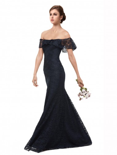 Lace Long Off the Shoulder Mermaid Prom Dress / Bridesmaid Dress Armadale