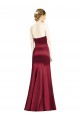 Satin Long Sweetheart Burgundy Mermaid Bridesmaid Dress Armadale