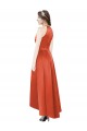 Satin Halter Neck A-Line High Low Bridesmaid Dress Armadale