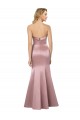 Satin Low Back Long Strapless Sheath Formal Evening Gown / Prom Dress / Bridesmaid Dress Armadale