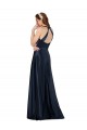 Satin Keyhole Back Long V-Neck A-Line Formal Evening Gown / Prom Dress / Bridesmaid Dress Armadale