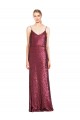 Sequin Long Halter Neck A-Line Formal Evening Gown / Prom Dress / Bridesmaid Dress Armadale