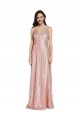 Sequin Low Back Long V-Neck Sheath Formal Evening Gown / Prom Dress / Bridesmaid Dress Armadale
