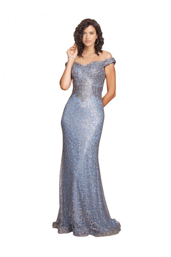Sequin Long Off the Shoulder Mermaid Formal Evening Gown / Prom Dress / Bridesmaid Dress Armadale