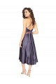 Silk like Satin Criss Cross Back Midi Length Scoop Neck A-Line Prom Dress / Bridesmaid Dress Armadale