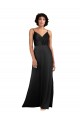 Silk like Satin Long V-Neck Column Formal Evening Gown / Prom Dress / Bridesmaid Dress Armadale