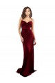 Silk like Satin Criss Cross Open Back Long Cowl Neck Burgundy Sheath Formal Evening Gown / Prom Dress / Bridesmaid Dress Armadale