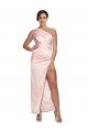 Silk like Satin Low Back Long One Shoulder A-Line Semi Formal Evening Dress / Prom Dress / Bridesmaid Dress Armadale