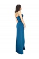 Silk like Satin Low Back Long Spaghetti Straps Sheath Formal Evening Gown / Prom Dress / Bridesmaid Dress Armadale