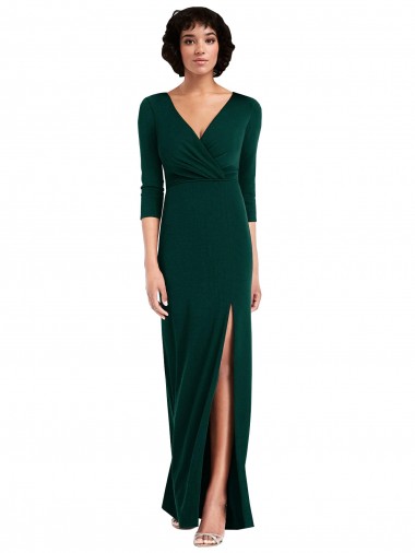 Spandex V-Back Long V-Neck Trumpet Formal Evening Gown / Prom Dress / Bridesmaid Dress Armadale