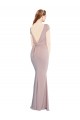 Stretch Crepe Tie Back Long Boat Neck Mermaid Formal Evening Gown / Prom Dress / Bridesmaid Dress Armadale