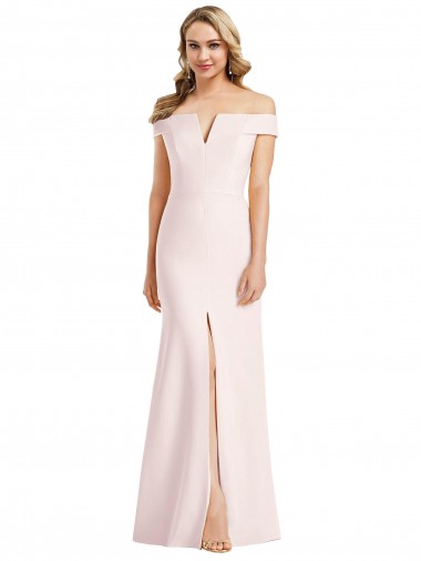 Stretch Crepe Long Off the Shoulder Trumpet Bridesmaid Dress / Evening Dress Armadale