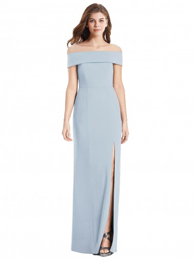 Stretch Crepe Long Off the Shoulder Trumpet Formal Dress / Bridesmaid Dress Armadale
