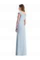 Stretch Crepe Long Off the Shoulder A-Line Black Tie Evening Gown / Bridesmaid Dress Armadale