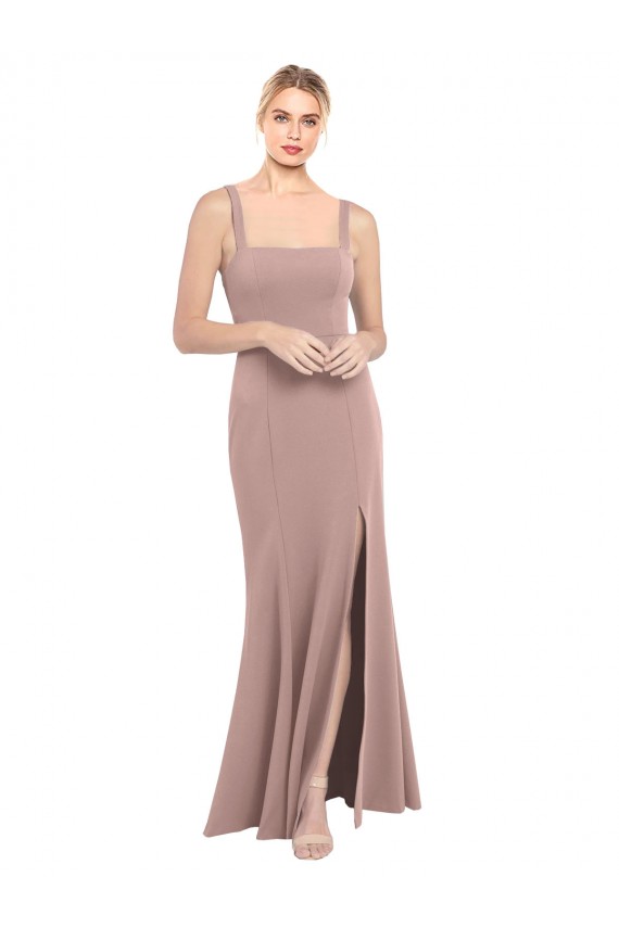 Stretch Crepe Long Square Neck Mermaid Prom Dress / Bridesmaid Dress Armadale