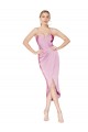 Stretch Crepe Knee Length Spaghetti Straps Mermaid High Low Evening Gown / Prom Dress / Bridesmaid Dress Armadale