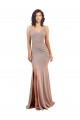 Stretch Crepe Low Back Long V-Neck Mermaid Black Tie Evening Gown / Prom Dress / Bridesmaid Dress Armadale
