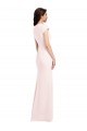 Stretch Crepe Long V-Neck A-Line Formal Evening Gown / Prom Dress / Bridesmaid Dress Armadale