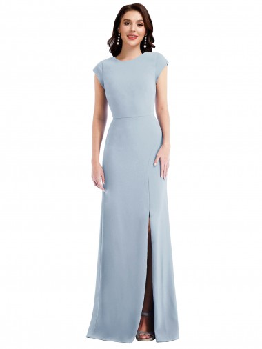 Stretch Crepe Open Back Long Trumpet Formal Evening Gown / Prom Dress / Bridesmaid Dress Armadale