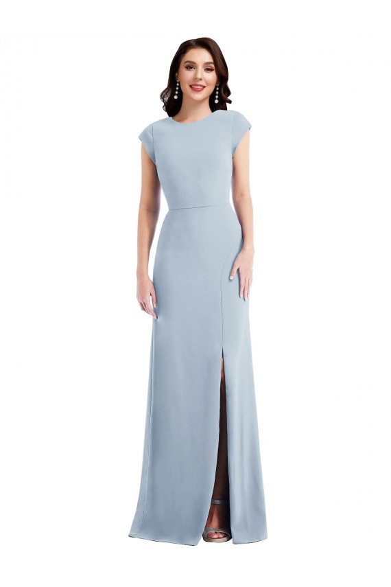 Stretch Crepe Open Back Long Trumpet Formal Evening Gown / Prom Dress / Bridesmaid Dress Armadale