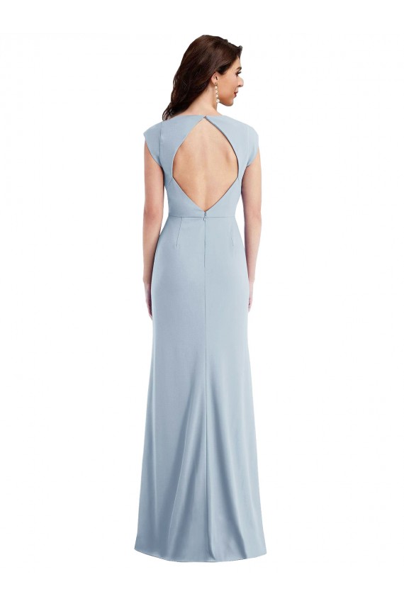 Stretch Crepe Open Back Long Trumpet Formal Evening Gown / Prom Dress / Bridesmaid Dress Armadale