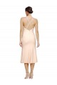 Stretch Crepe Low Back Midi Length V-Neck Sheath Evening Gown / Prom Dress / Bridesmaid Dress Armadale