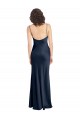 Stretch Satin Open Back Long Cowl Neck A-Line Black Tie Evening Gown / Prom Dress / Bridesmaid Dress Armadale