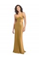 Stretch Satin Long One Shoulder A-Line Formal Evening Gown / Prom Dress / Bridesmaid Dress Armadale