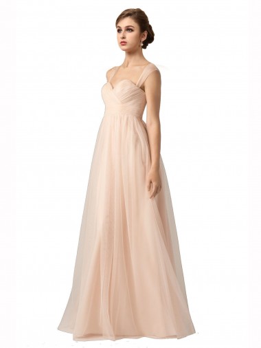 Tulle Long Sweetheart A-Line Bridesmaid Evening Gowns Armadale