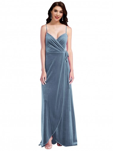 Stretch Velvet Low Back Long Sweetheart A-Line Semi Formal Evening Dress / Prom Dress / Bridesmaid Dress Armadale