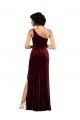 Stretch Velvet Long One Shoulder Column Formal Evening Gown / Prom Dress / Bridesmaid Dress Armadale